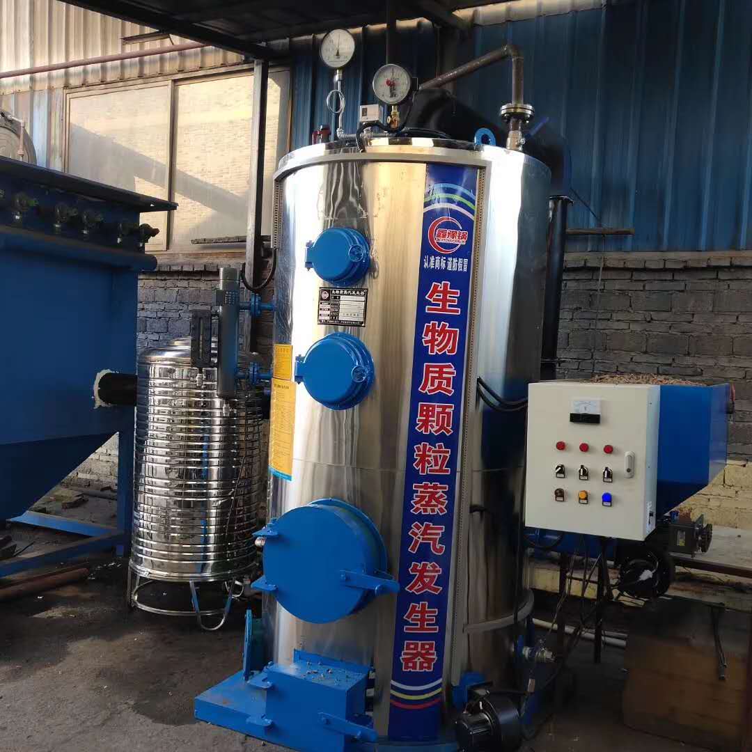 山東聊城模具廠半噸生物質(zhì)蒸汽發(fā)生器運行中